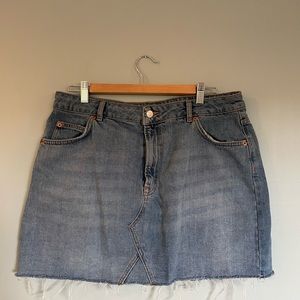 Topshop Moto Jean Skirt